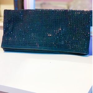 Pre-owned BCBGeneration Beaded Black Clutch